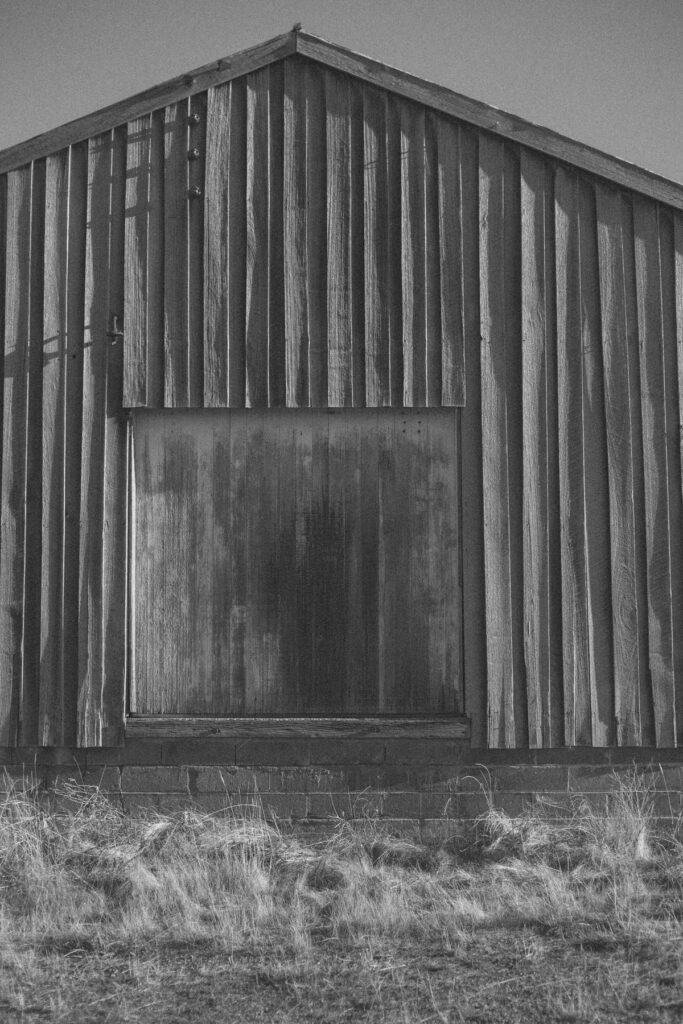 abandoned garden shed representing regret about unworn special occasion clothes
